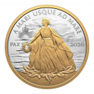 Peace Dollar  2026 1oz - gold plated - la comanda