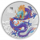 Moneda argint Lunar Purple Dragon 