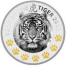 Moneda de argint Lunar Tiger 7 Elements