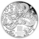 Moneda argint 1/2oz Dragon Perth Mint