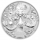 Moneda de argint Lunar Dragon 1000g - la comanda