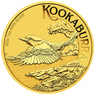 Moneda argint Kookaburra Perth Coin Show Special gilded
