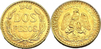 Moneda de aur 2 Pesos - la comanda