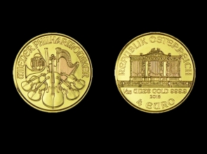 Moneda de aur 1/25 oz Philharmoniker 