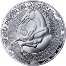 Moneda argint Lunar Horse Franta 22g - la comanda