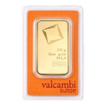 Lingou de aur 100g Valcambi Elvetia
