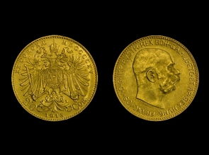 Moneda de aur 20 Coroane - la comanda