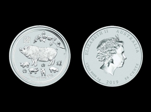 Moneda de argint Australia Pig 1/2 oz