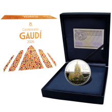 Sagrada Familia moneda argint