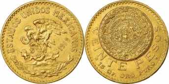 Moneda de aur 20 Pesos - la comanda