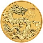 Moneda de aur Dragon 1/4oz 