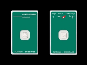 Lingou de platina 1g Argor Heraeus