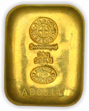 Lingou de aur 50 grame Argor Heraeus turnat 