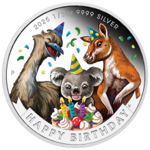 Moneda argint Happy Birthday! 1/2oz Perth Mint