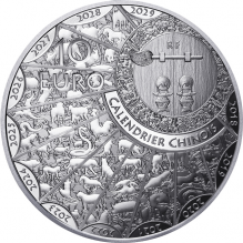 Moneda argint Lunar Horse Franta 22g - la comanda