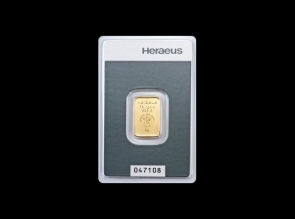 Lingou de aur 5 grame Heraeus