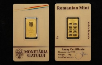 Lingou de aur 10 grame Monetarie Statului 