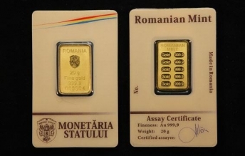 Lingou de aur 20 grame Monetaria Statului