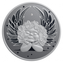 Moneda argint Little Angel with natural diamond - la comanda, livrare dupa 10.03.2026