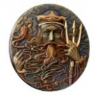 Moneda argint Poseidon 2oz - la comanda