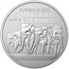 Moneda de argint Elefant Sumatra 1 oz
