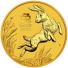Moneda aur Rabbit Lunar 1/20oz – la comanda