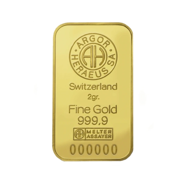 2 g Lingou de Aur Argor Heraeus