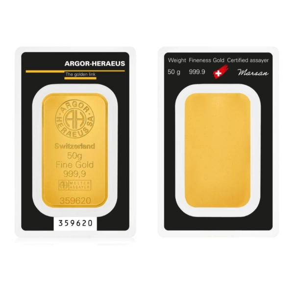 50 g Lingou de Aur Argor Heraeus