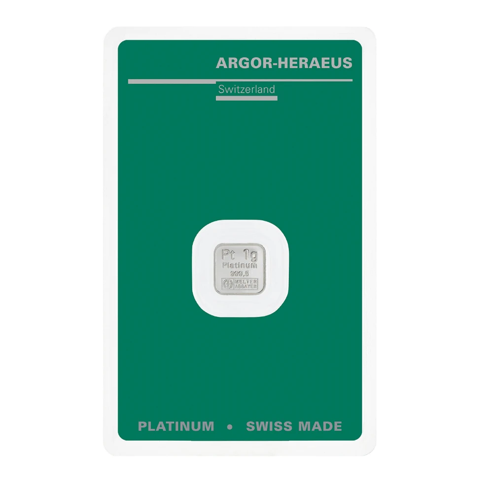 1 g Lingou de Platina Argor Heraeus - imagine 2
