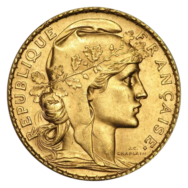 Moneda de Aur 20 Franci Franta