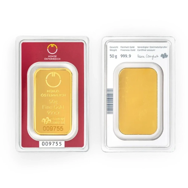 50 g Lingou de Aur Munze Osterreich