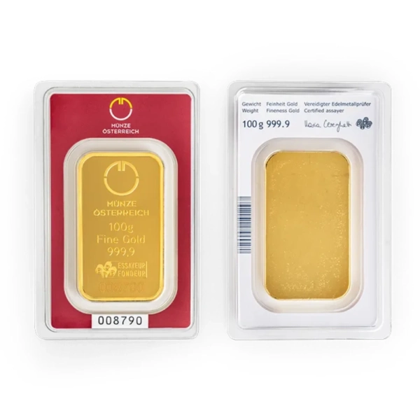 100 g Lingou de Aur Munze Osterreich