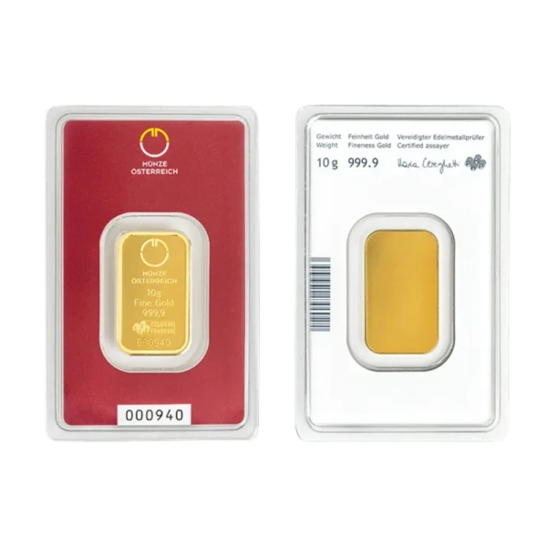 10 g Lingou de Aur Munze Osterreich