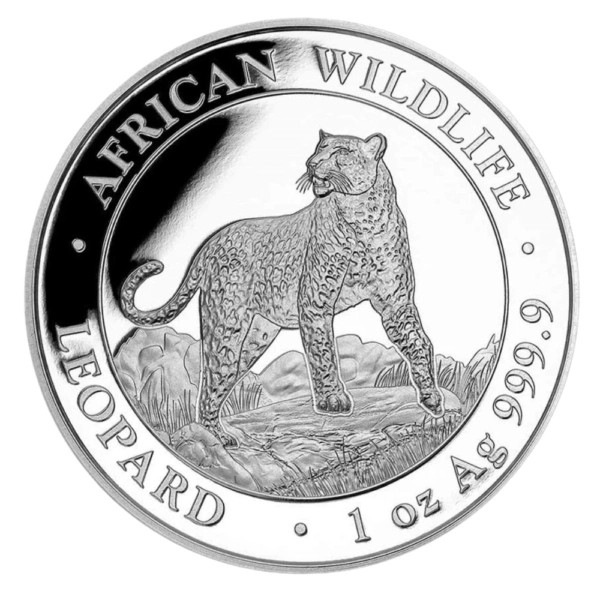 1 uncie Moneda de Argint African Wildlife Leopard