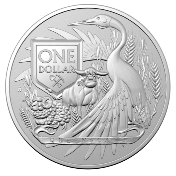 1 uncie Moneda de Argint Australia’s Coat of Arms Queensland 2023