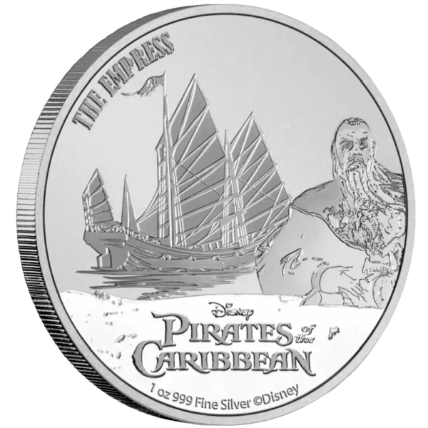 1 uncie Moneda de Argint Disney Piratii din Caraibe: The Empress