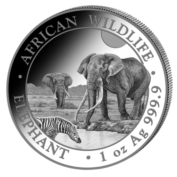 1 uncie Moneda de Argint African Wildlife Elephant 2026