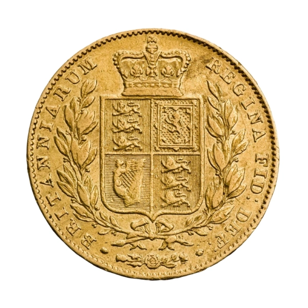 Moneda de Aur 1/2 Sovereign Regina Victoria