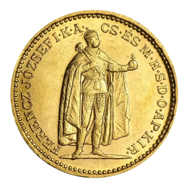 Moneda de Aur 20 Koroane Ungaria Franz Josef I