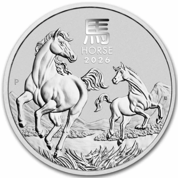 Moneda de argint 1/2oz Lunar Horse