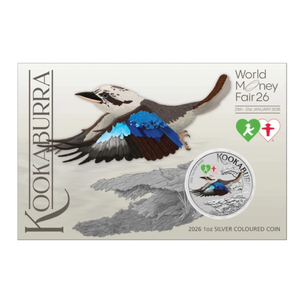 Moneda de Argint Australian Kookaburra 2026, World Money Fair