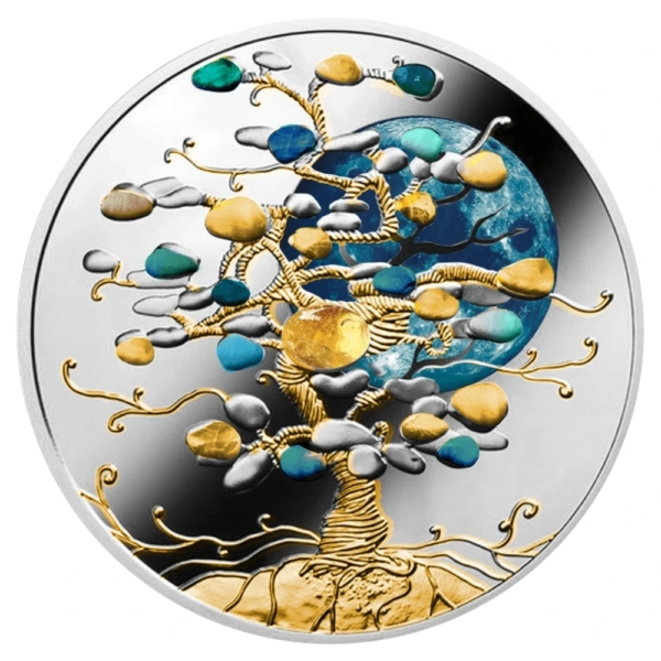 1 oz Moneda din argint „Tree of Luck – Citrine” 2026 Niue