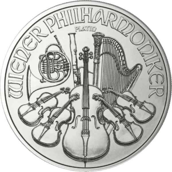 Moneda de platina Austria Philharmoniker 1 oz
