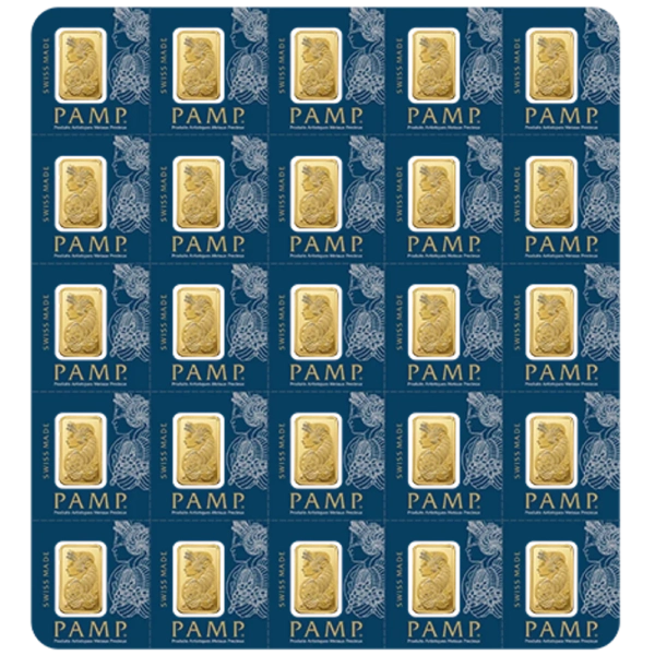 25 x 1g Pamp Lingou de aur Multigram